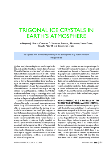 Trigonal ice crystals in Earth's atmosphere