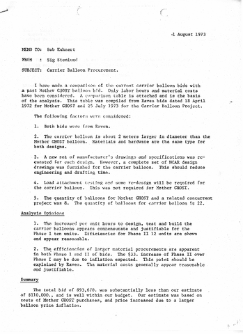 Correspondence, V.E. Lally to Bob Kuhnert