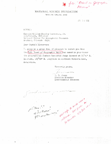 Correspondence, T.O. Jones to W.S. Lanterman, Jr.