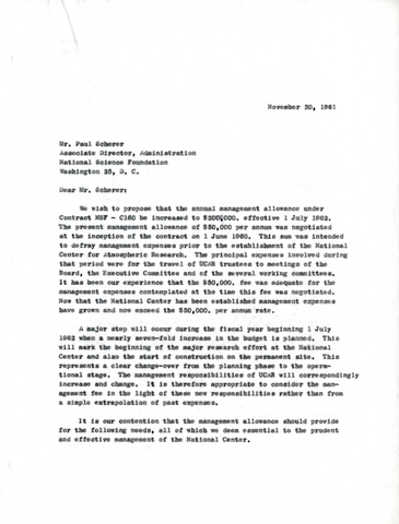 Correspondence, Henry G. Houghton to Paul A. Scherer