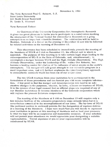 Correspondence, Henry G. Houghton to Reverend Paul C. Reinert