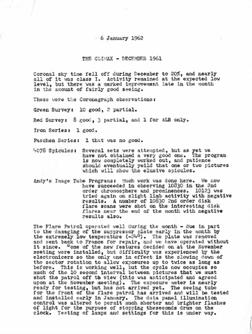 The Climax- December 1961
