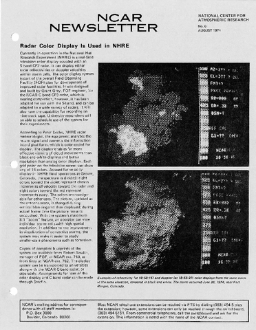 NCAR Newsletter No. 6
