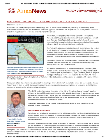 New airport system facilitates smoother take-offs and landings