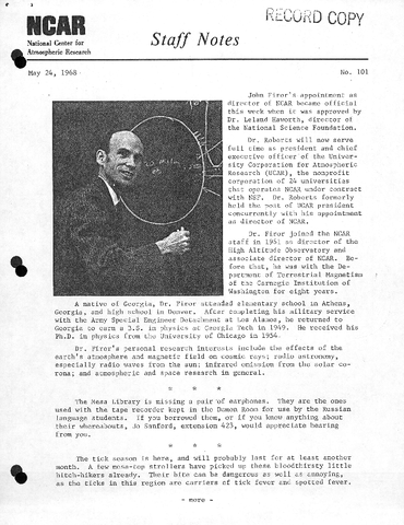 Staff Notes Issue 101