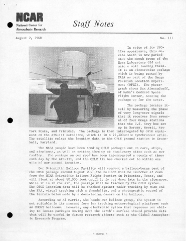 Staff Notes Issue 111
