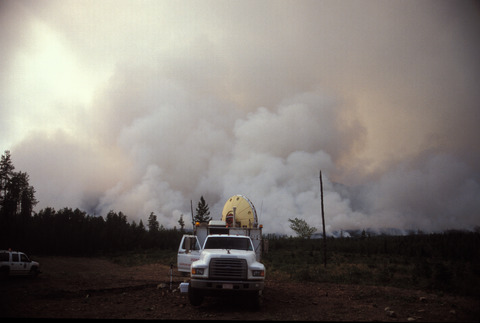 Doppler Radar on Wheels from the Robert Fire (DI01157), Photo by Herb Stein