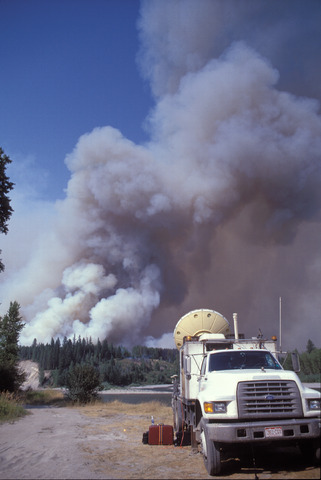 Doppler Radar on Wheels from the Robert Fire (DI01159), Photo by Herb Stein