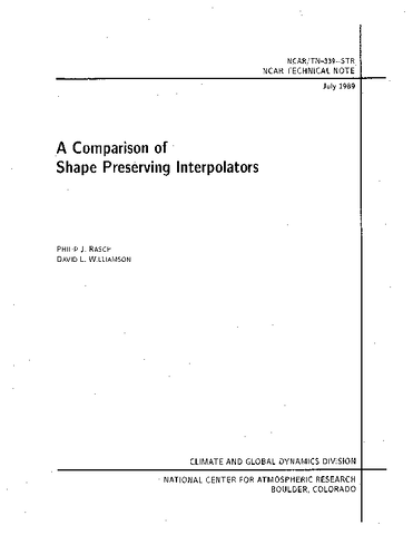 A Comparison of Shape Preserving Interpolators