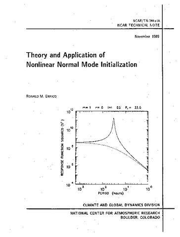 Theory and Application of Nonlinear Normal Mode Initialization