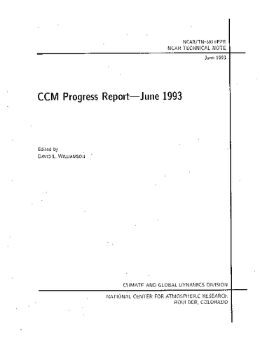 CCM Progress Report - June 1993