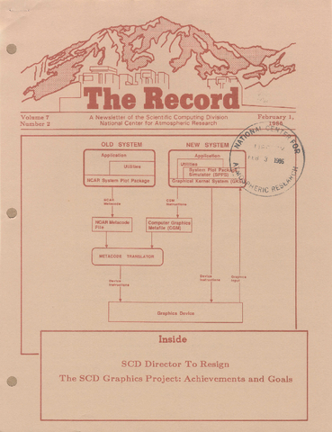 Record Newsletter of the Scientific Computing Division Volume 7 Issue 2