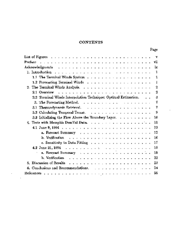 Numerical Forecasting of Winds in the Terminal Environment