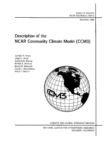 Description of the NCAR Community Climate Model (CCM3)
