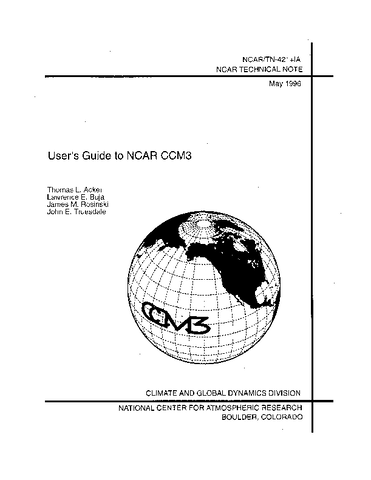 User's Guide to NCAR CCM3
