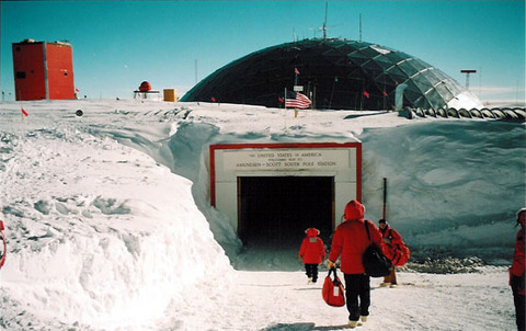 Photograph, Entrance to the South Pole Station