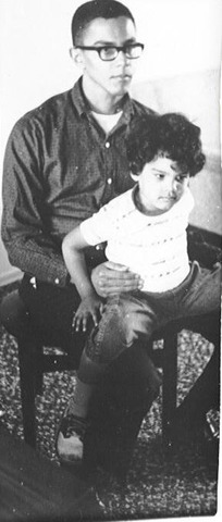 Photograph, Warren Washington in his late 20s with eldest child, Teri