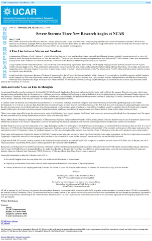 Severe storms: Three new research angles at NCAR