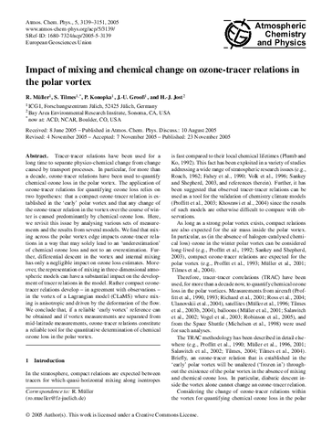 Impact of mixing and chemical change on ozone-tracer relations in the polar vortex