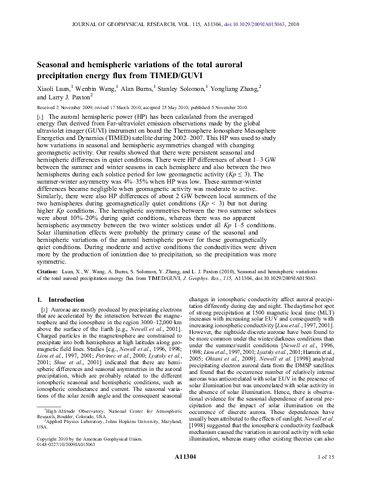 Seasonal and hemispheric variations of the total auroral precipitation energy flux from TIMED/GUVI