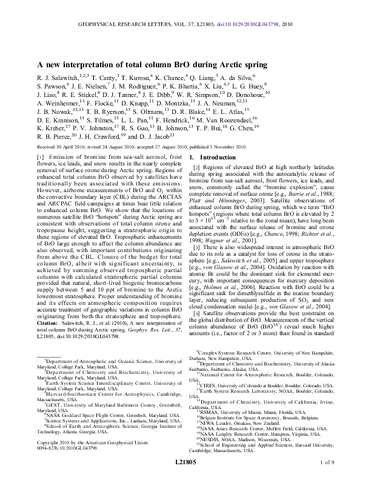 A New interpretation of total column BrO during Arctic spring