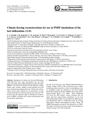 Climate forcing reconstructions for use in PMIP simulations of the last millennium (v1.0)