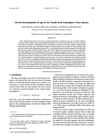 On the determination of age of air trends from atmospheric trace species