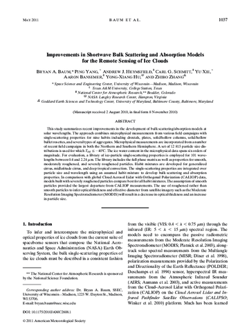 Improvements in shortwave bulk scattering and absorption models for the remote sensing of ice clouds