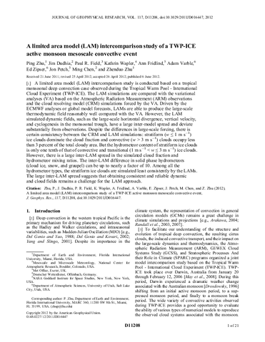 A limited area model (LAM) intercomparison study of a TWP-ICE active monsoon mesoscale convective event