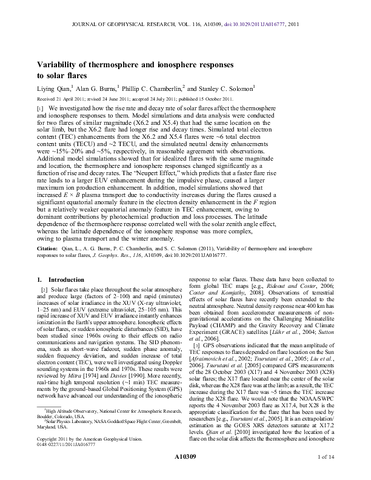 Variability of thermosphere and ionosphere responses to solar flares