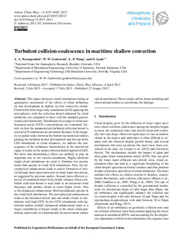 Turbulent collision-coalescence in maritime shallow convection
