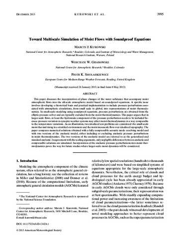 Toward multiscale simulation of moist flows with soundproof equations