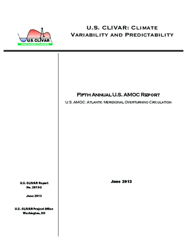 Fifth Annual U.S. AMOC Report