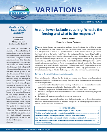 Predictability of Arctic climate variability