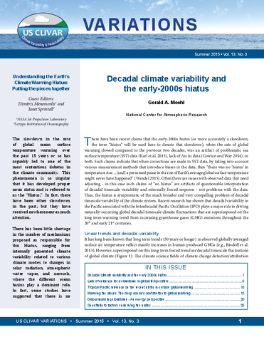 Understanding the Earth's climate warming hiatus: Putting the pieces together