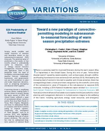 S2S predictability of extreme weather