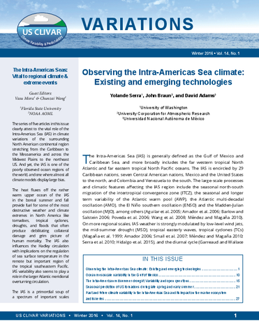 The Intra-Americas Seas: Vital to regional climate & extreme events
