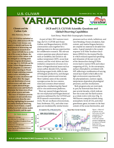 Climate and the carbon cycle
