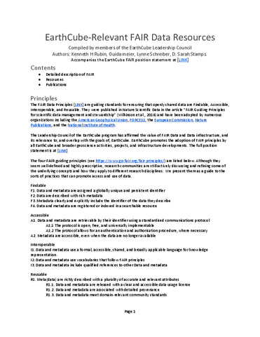 FAIR Data Resources