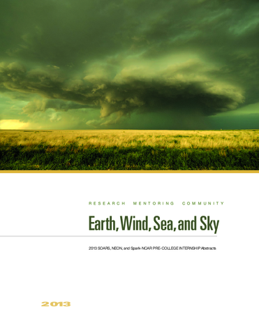 SOARS Earth, Wind, Sea, and Sky: Protégé Abstracts 2013