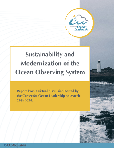 Sustainability and Modernization of the Ocean Observing System