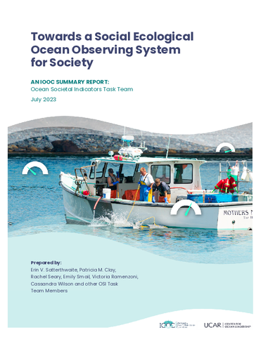 Towards a Social Ecological Ocean Observing System for Society: An IOOC Summary Report
